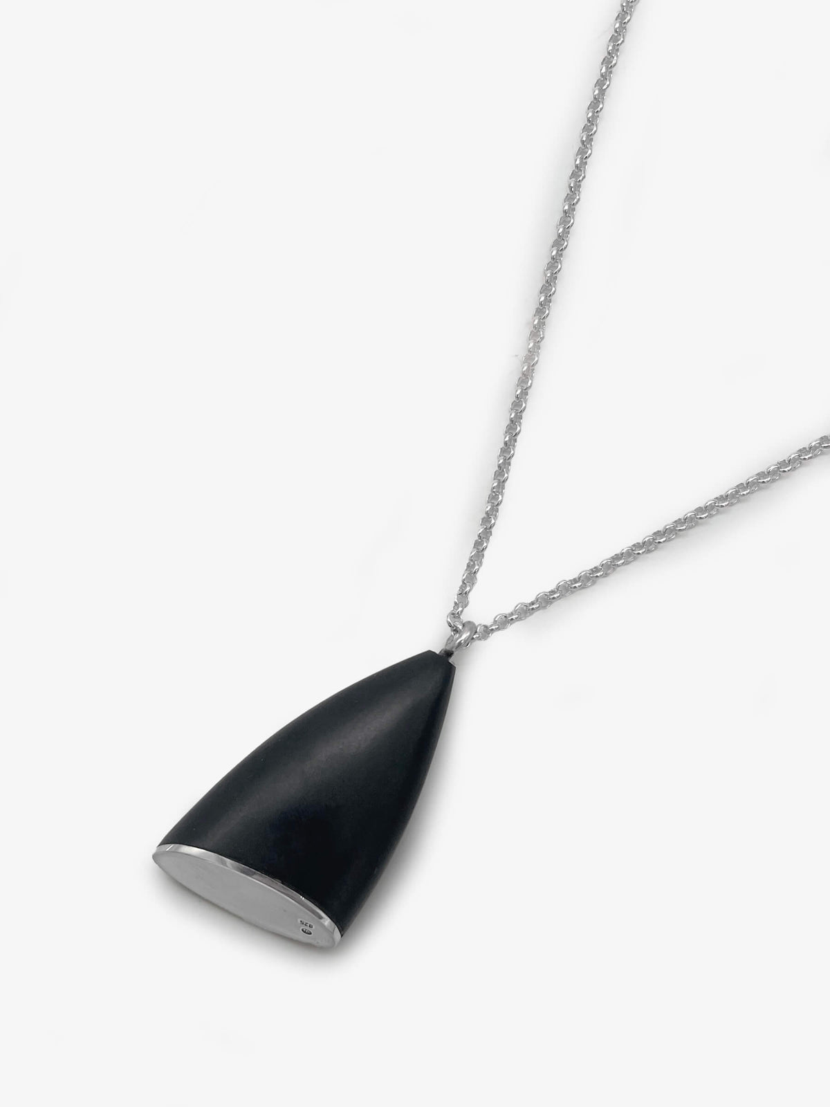 Bell Pandant Bell Pendant (Basalt) created by Jeremy Leeming – Gallery 33 New Zealand