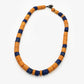 Core Necklace - Lapis, Orange Corian (JL378)