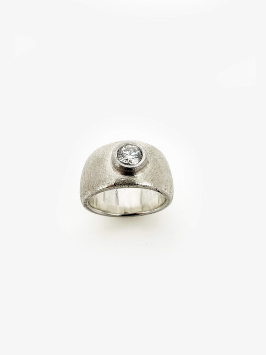 Platinum Round Diamond Ring