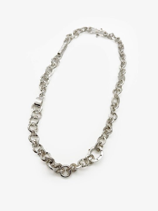 Sterling Silver Sampler Chain Necklace (JZR263)