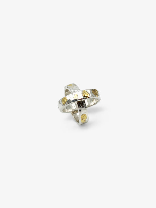 Kauri Bark Crossover Ring