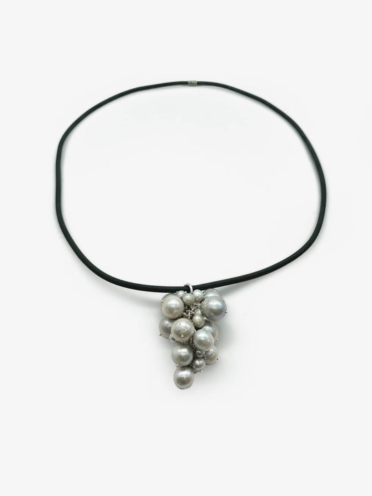 Large Grey Pearl Pendant