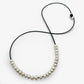 White Flat Pearl Necklace by Lynn Kelly (LK499)