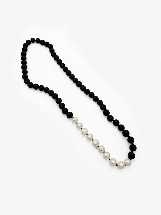 Lava Pearl Necklace (LK524)