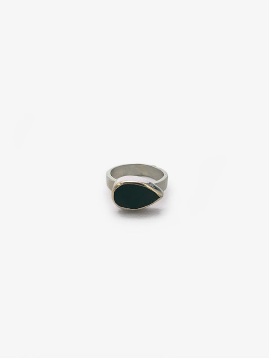 Teardrop Pounamu Ring
