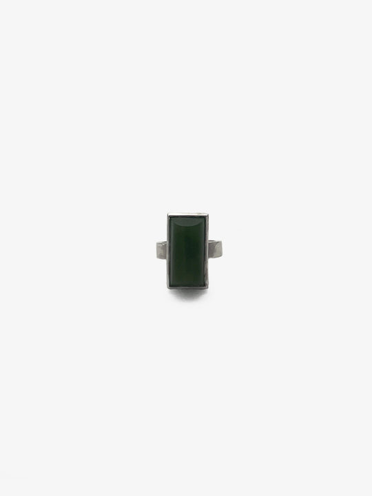 Tapered Rectangle Pounamu Ring