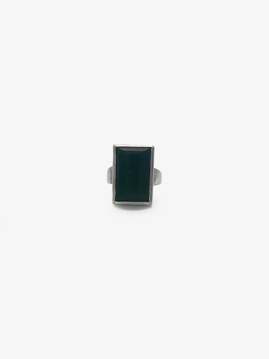 Large Rectangle Pounamu Ring