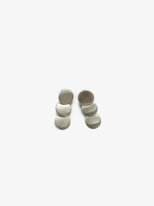 Armadillo 3 Disc Earrings