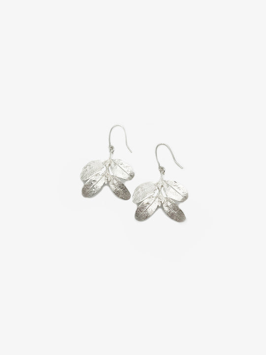 Lyris Leaf Hook Earrings