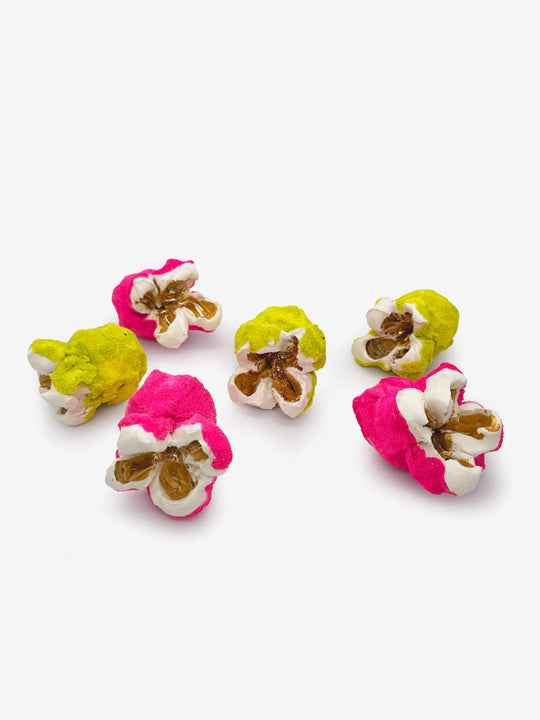 Mixed Coloured Popcorn Set of Six