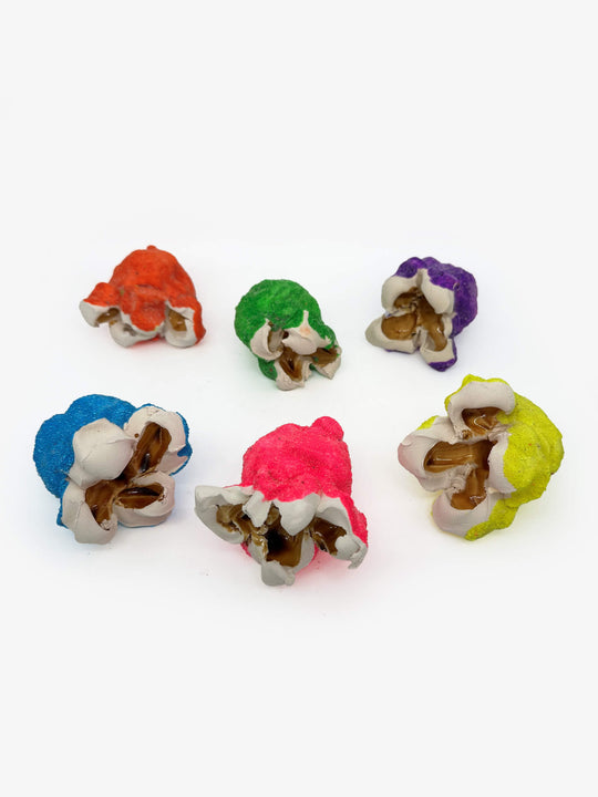 Mixed Coloured Popcorn Set of Six by Madeleine Child (MC1774)