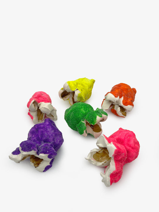 Mixed Coloured Popcorn Set of Six (MC1778)