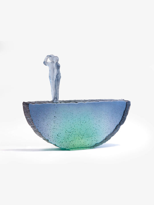 Navigator with Couple - Indigo Green