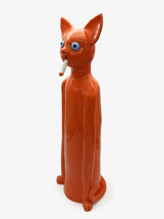 Orange Smoking Cat