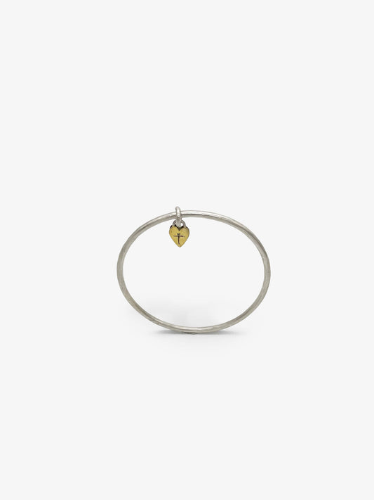 Heart Locket Bangle by Penelope Barnhill