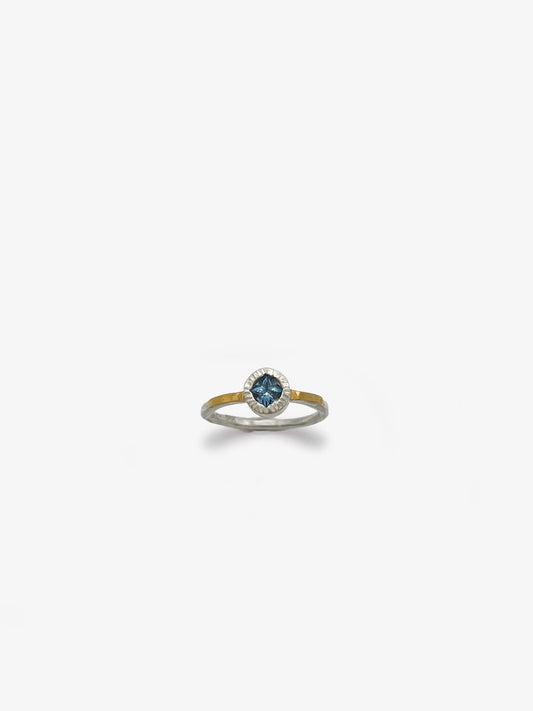 Ceylon Sapphire Pacific Star Ring
