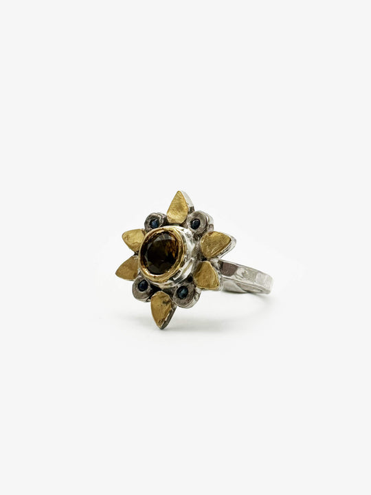 Fleurette Gold Tourmaline Ring (PB514)