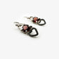 African Garnet Locket Earrings (PB553)