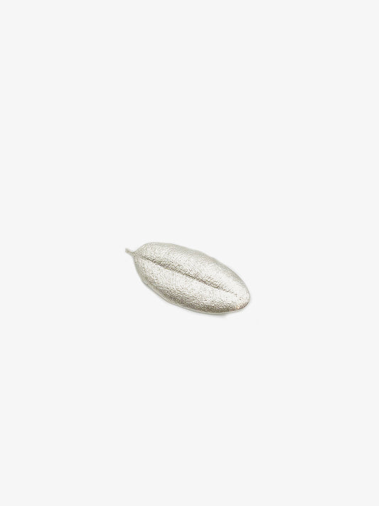 Pohutakawa Leaf Brooch in Silver