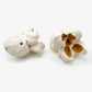 Set of Six White Popcorn by Madeleine Child