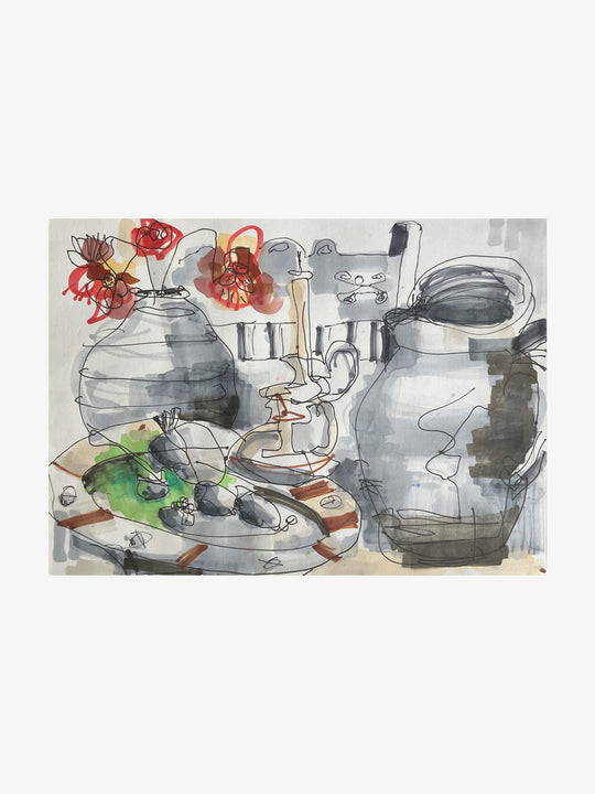 Pottery Archive with Feijoa’s & Pomegranates