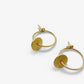Gold Disk Earrings