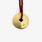 Round Forged Gold Pendant Necklace (RB661) by Rainer Beneke