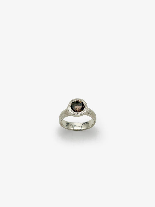 Eluo Ring with Smoky Quartz