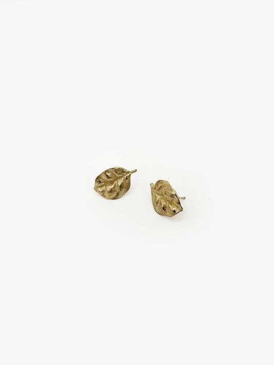 Ramarama Leaf Studs Gold Plated (SD263)