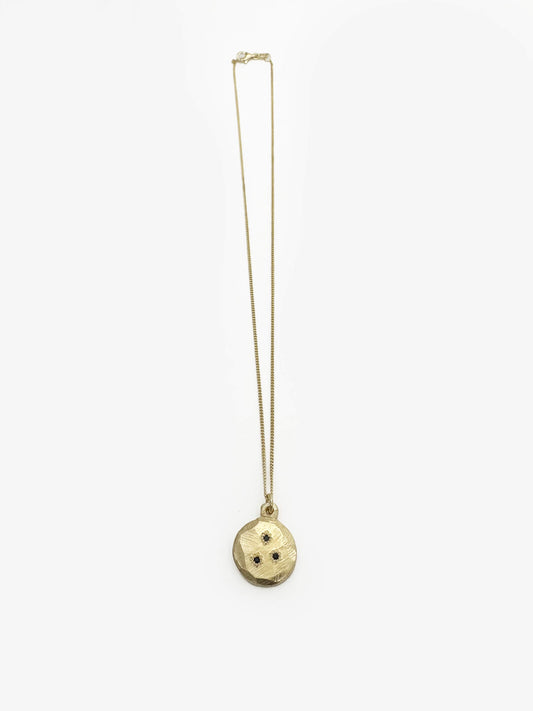 Callisto Pendant - Blue Sapphires - Gold Plated (SD269)
