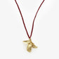 Waimea Leaf Pendant on Braided Cord - Single (SD277)