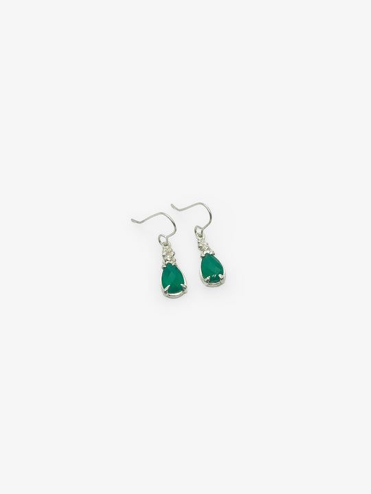 Green Agate Earrings