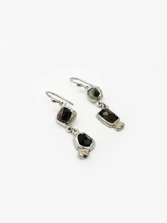 Tourmaline Moissanite Earrings (ST79)
