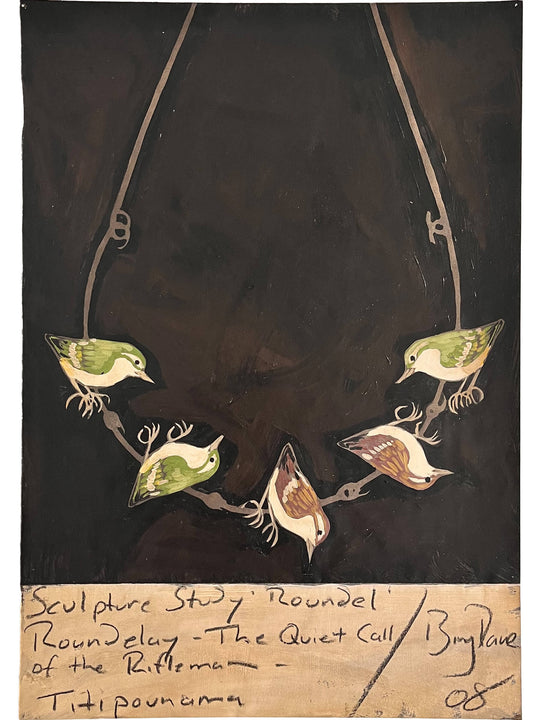 Sculpture Study 'Roundel'- Roundelay, the Quiet Call of the Rifleman - 2