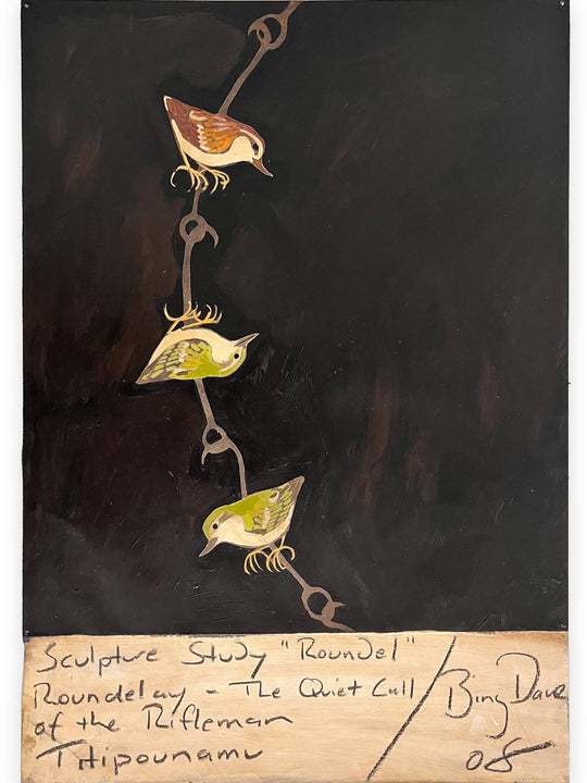 Sculpture Study 'Roundel'- Roundelay, the Quiet Call of the Rifleman