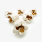 Set of Six White Popcorn by Madeleine Child