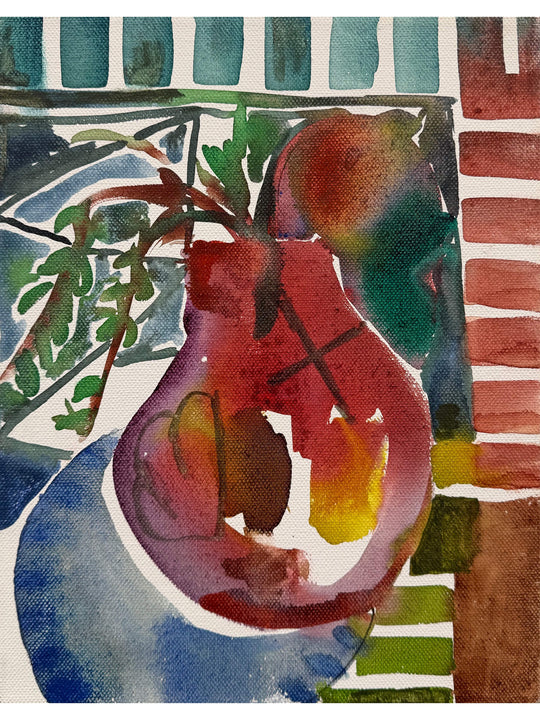 Still life study with stripes