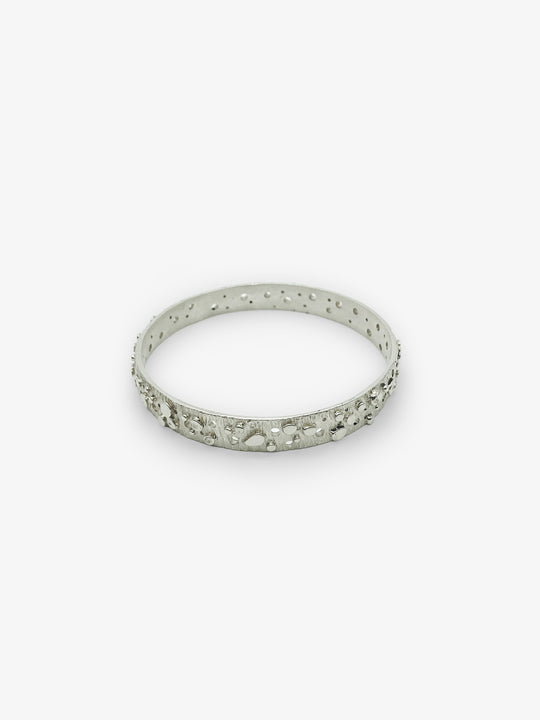 Wide Riverbed Bangle