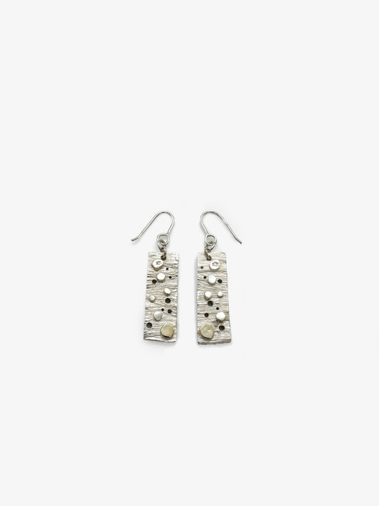 Riverbed Rectangular Earrings by Sarah Thomas