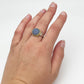 Chalcedony One Groove Ring (BC210)