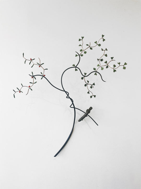 Sharing the Dry - Mudfish under branches Corokia & Muehlenbeckia