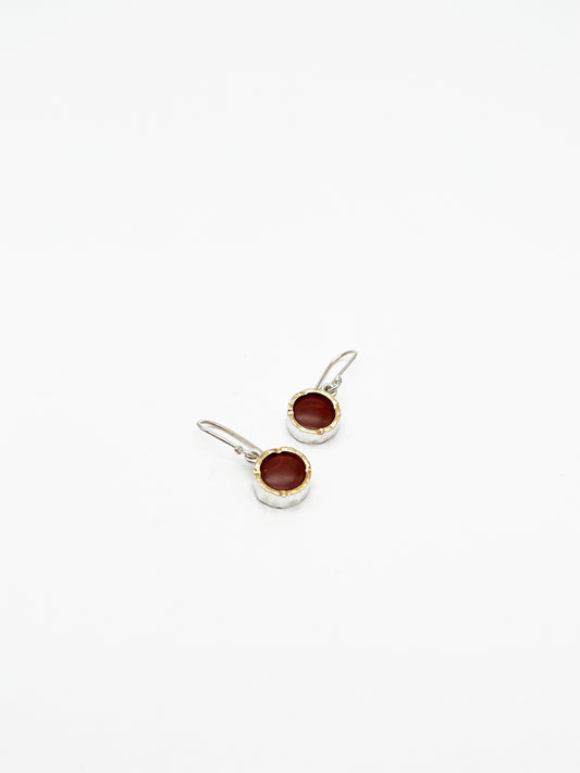 Round Jasper Earrings (DM415)