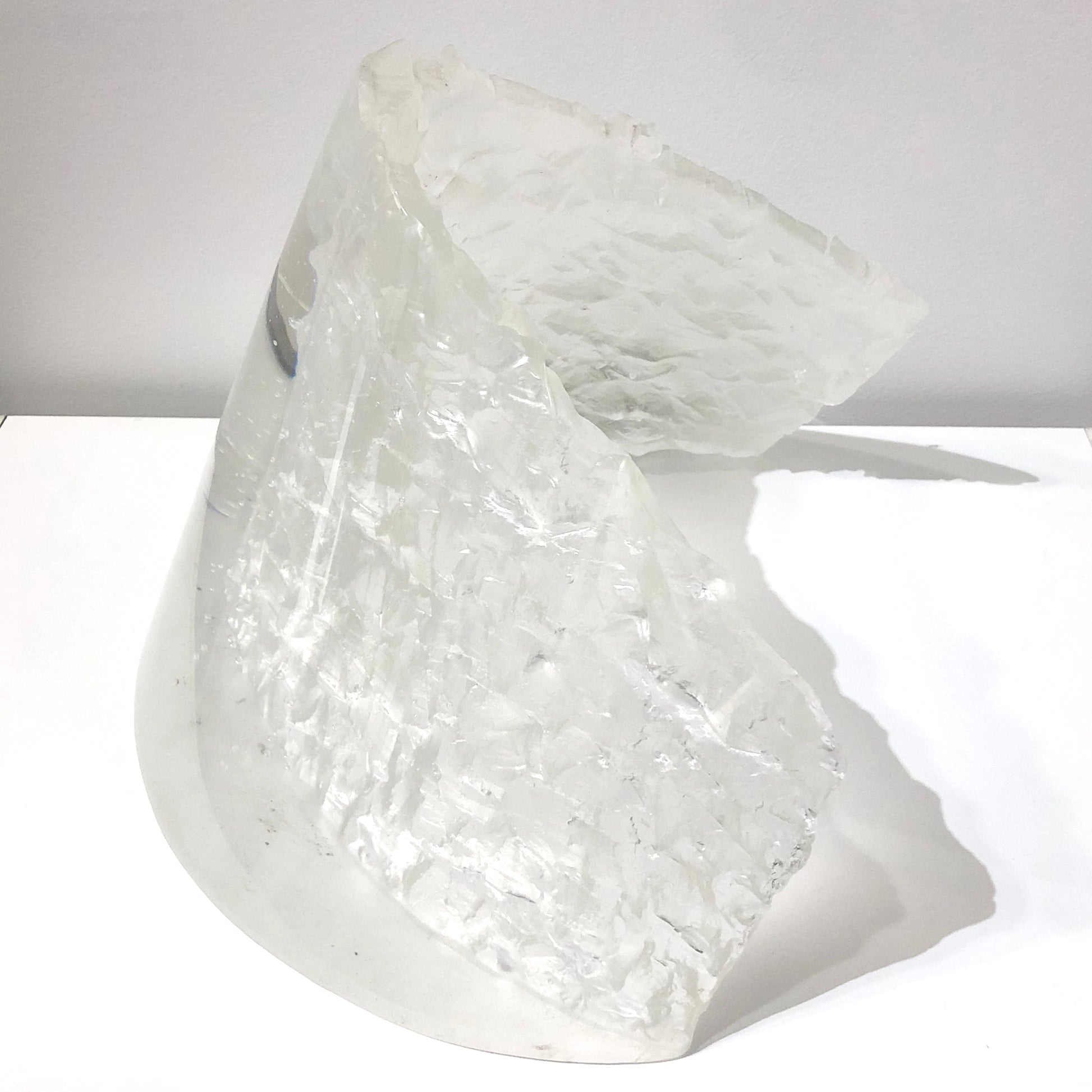 Clear glass sculpture by NZ artist David Murray