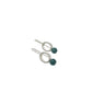 Moss Agate and Silver Earrings (ES125)