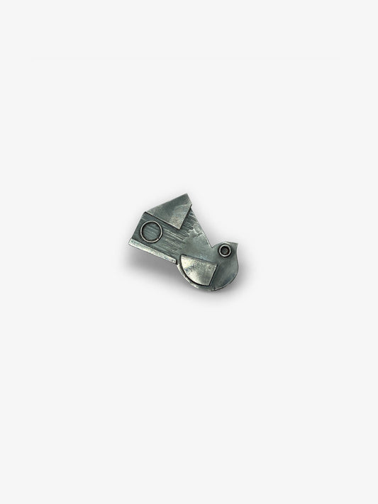 Constructivist Piwakawaka Fantail Brooch (JZR211)