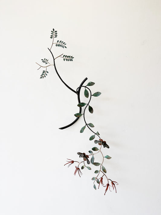 Under a Red Mantle - Mistletoe and Red Finned Bully, Lake Ohau.